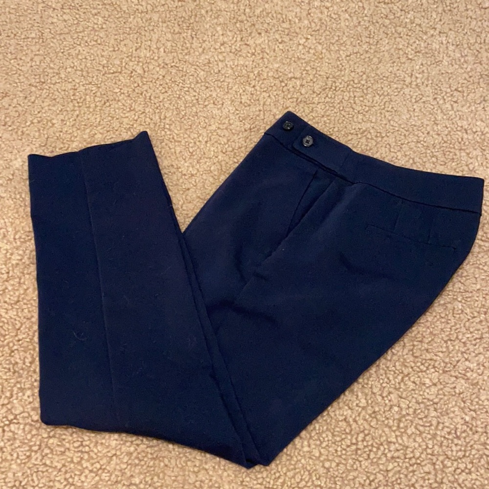 Navy blue suit pants